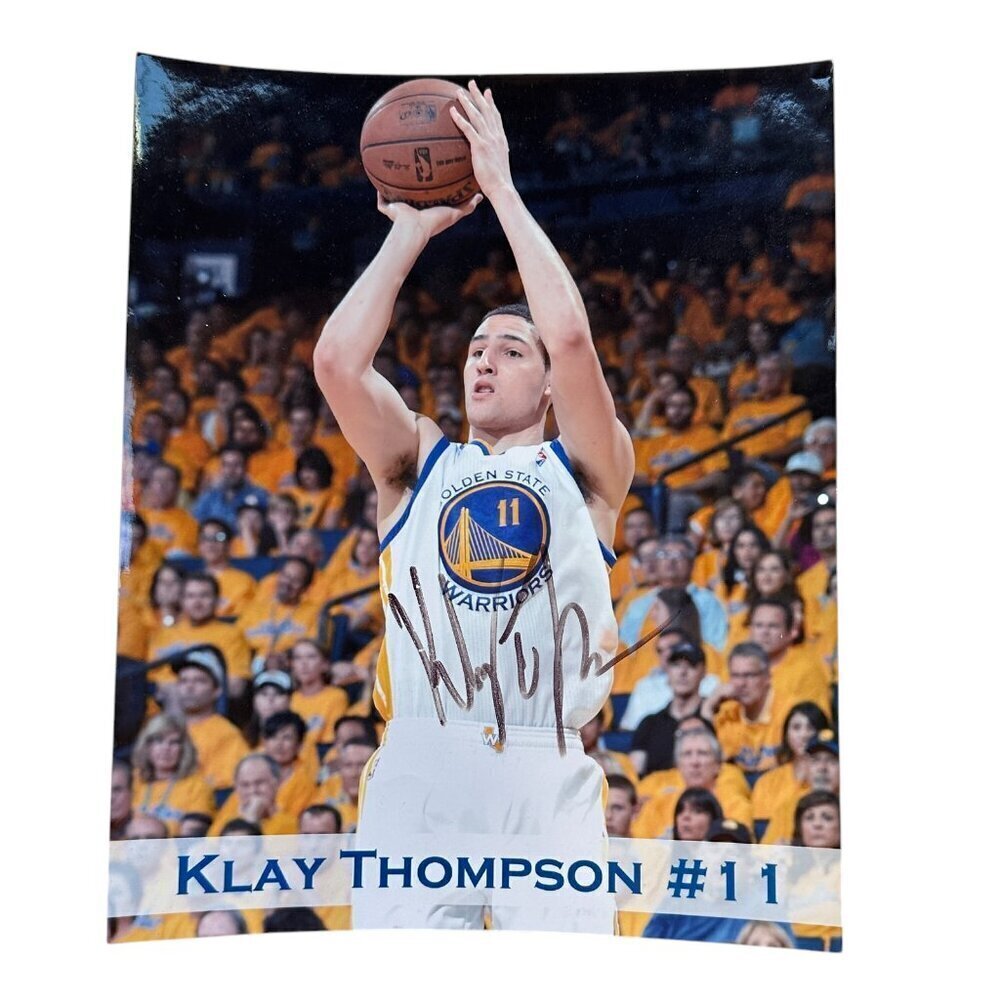 RARE! Klay Thompson #11 Signed Autographed 8x10 Photograph Warriors Photo